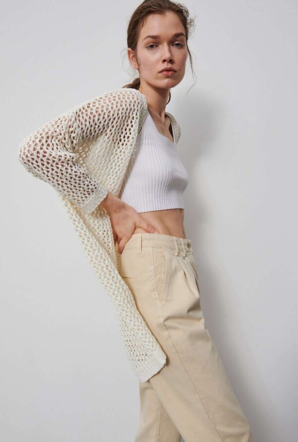 Solid Knitted Cardigan