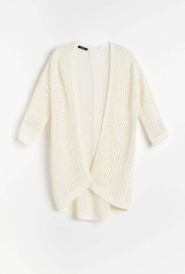 Solid Knitted Cardigan - Image 5