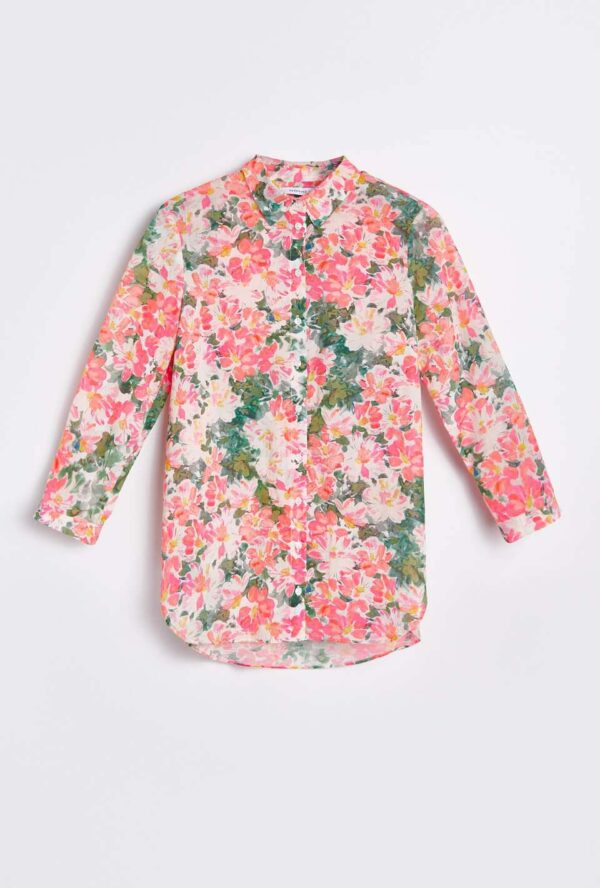 Floral Print Women`s Blouse - Image 5