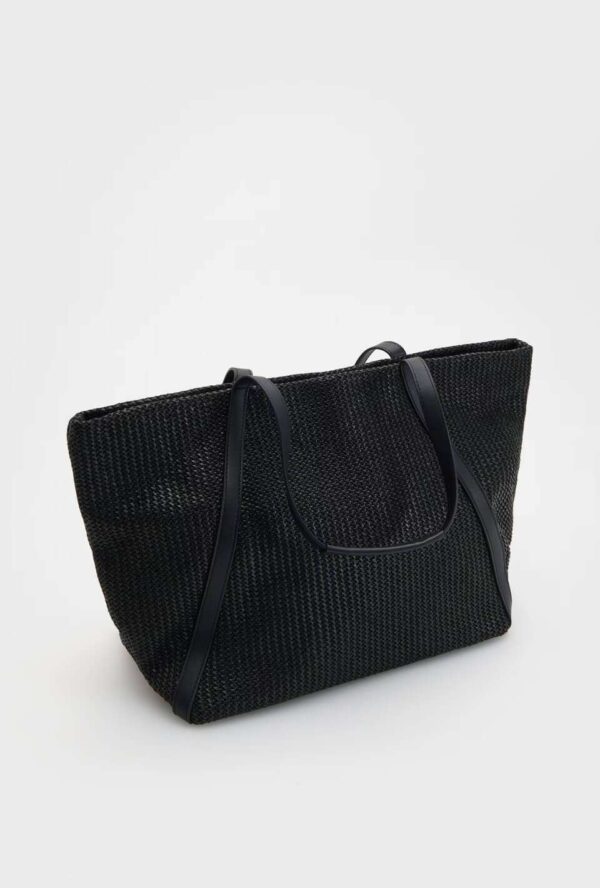 Large Wicker Shoulder Bag - Image 3